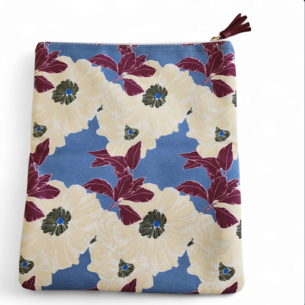 Rachel Pally Reversible Floral Clutch with Tassel